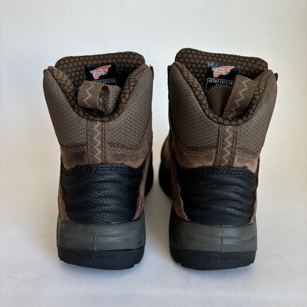 RED WING women brown leather casual Tradeswoman BOA Safety Toe Waterproof size 9 - Picture 7 of 15